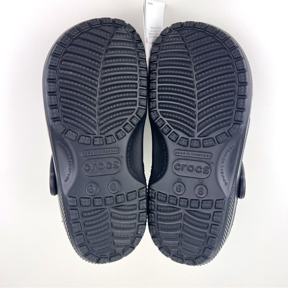 NEW UNISEX Black Crocs Classic Clogs - Picture 8 of 8